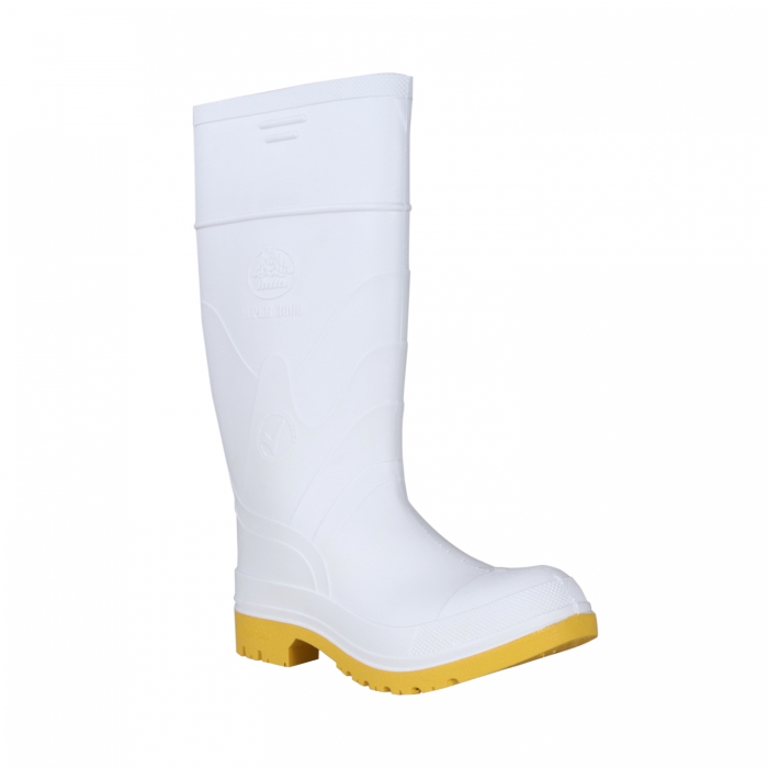 BOTA CAMPERA BLANCA S/CASQ 30/10 SUELA AMARILLA