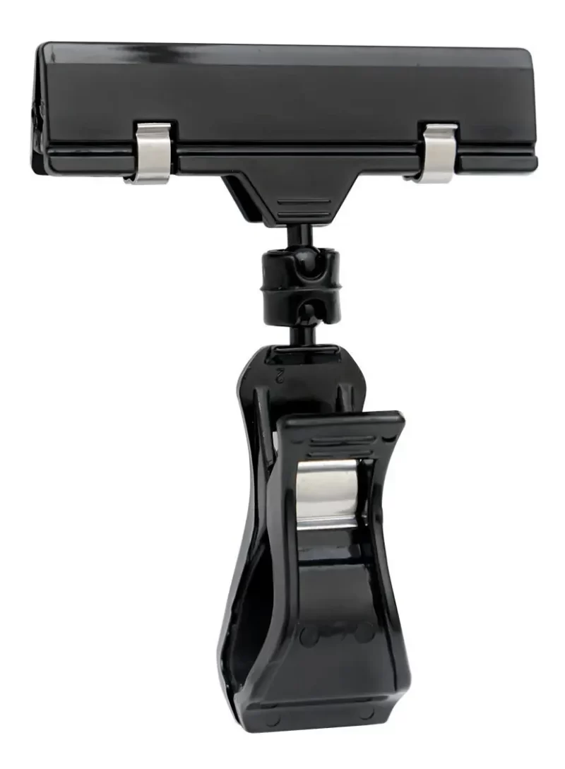 Clip Porta Letrero 4" Negro