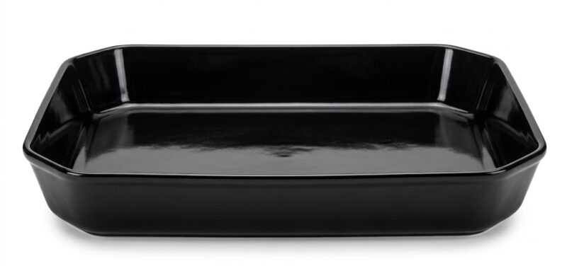 Bowl Rectangular 12X6X1 Negro