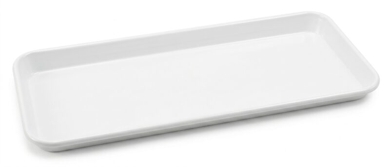 Charola de Fibra Blanca 6X30