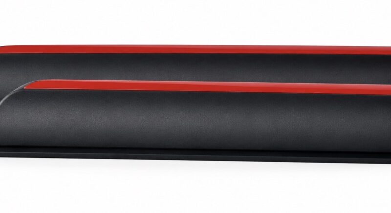 Division Negro con Filo Rojo 5X19.5